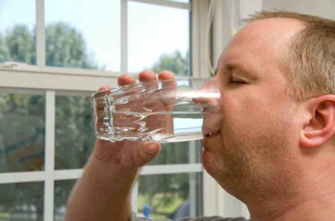 Good For You - Man Drinking Structured Water